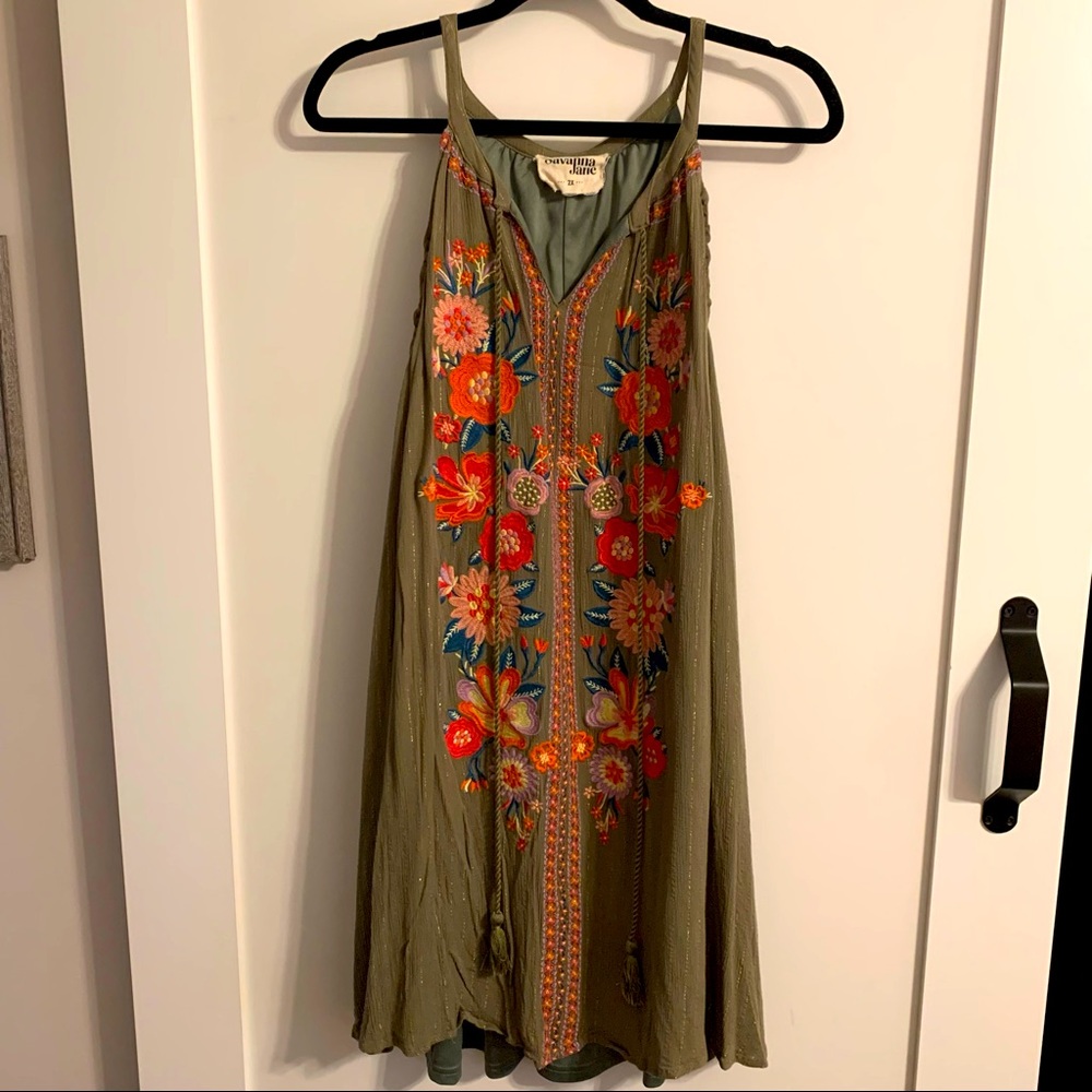 CHIC SOUL EMBROIDERED DRESS